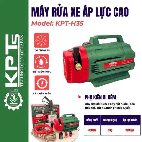 MÁY RỬA XE ÁP LỰC CAO KPT H35